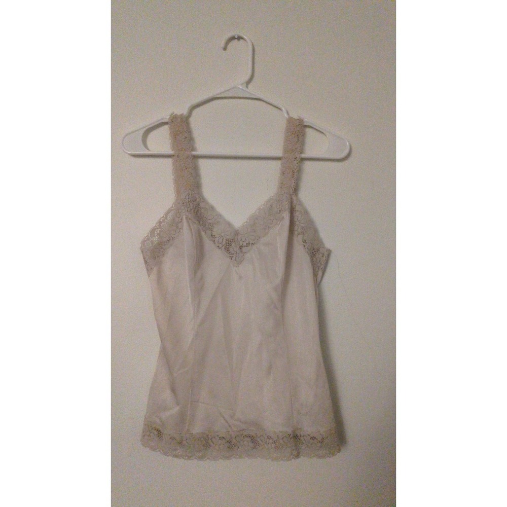 Komar Beige Womens Size 32 Beige/Cream Camisole LaceY2K Fairy Cottage Babydoll